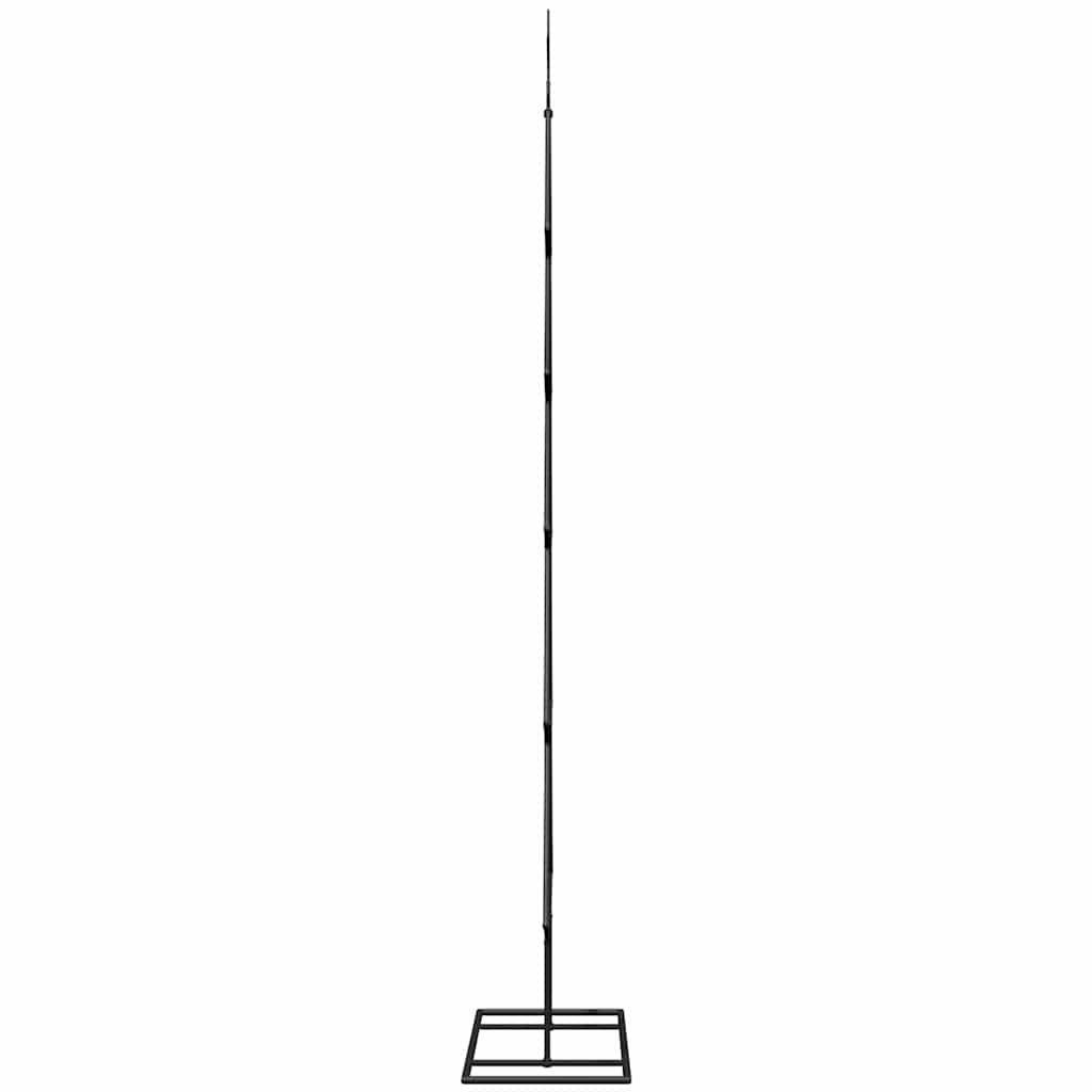 Albero di Natale in metallo Nero 150 cm Acciaio