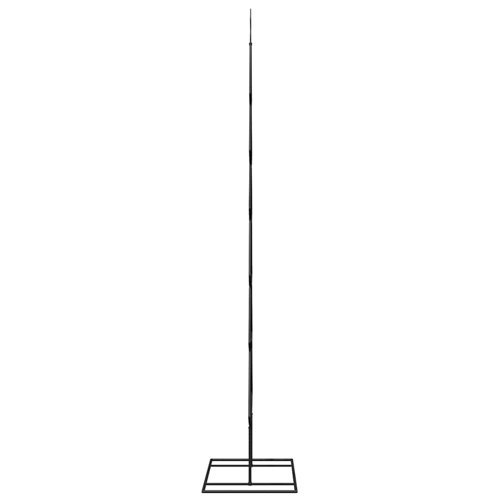 Albero di Natale in metallo Nero 180 cm Acciaio