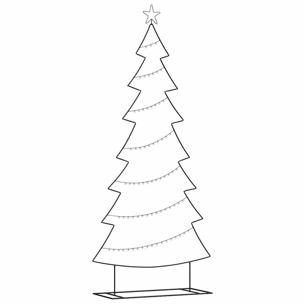 Albero di Natale in metallo Nero 210 cm Acciaio