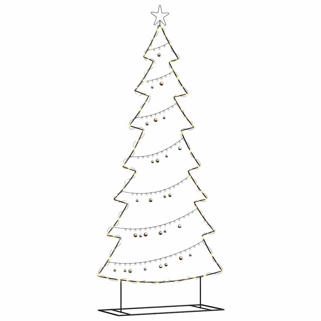 Albero di Natale in metallo Nero 210 cm Acciaio