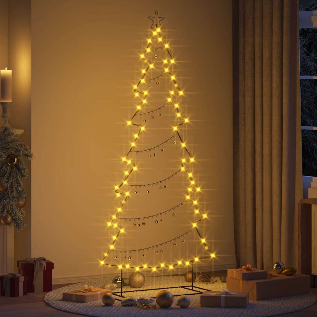 Albero di Natale in metallo Nero 210 cm Acciaio