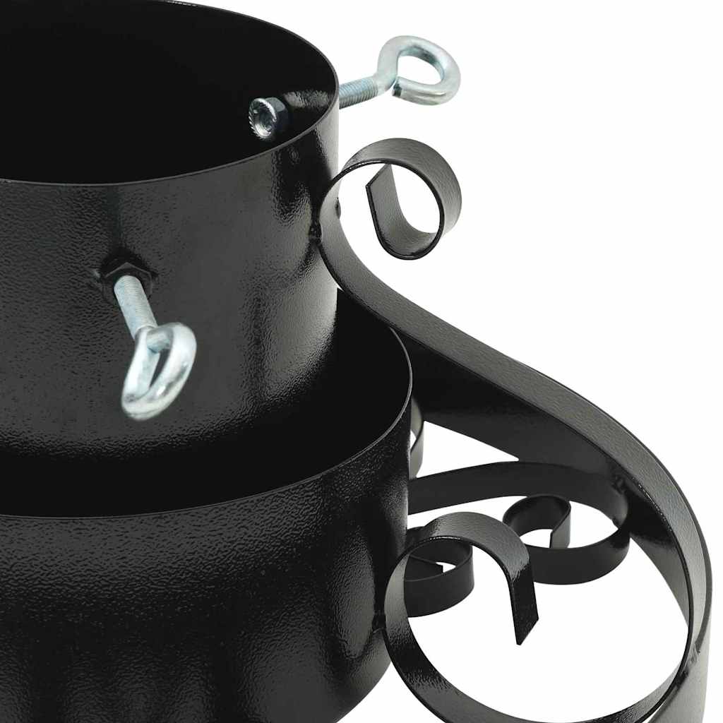 Supporto per Albero di Natale Nero 40 x 40 x 21 cm Acciaio