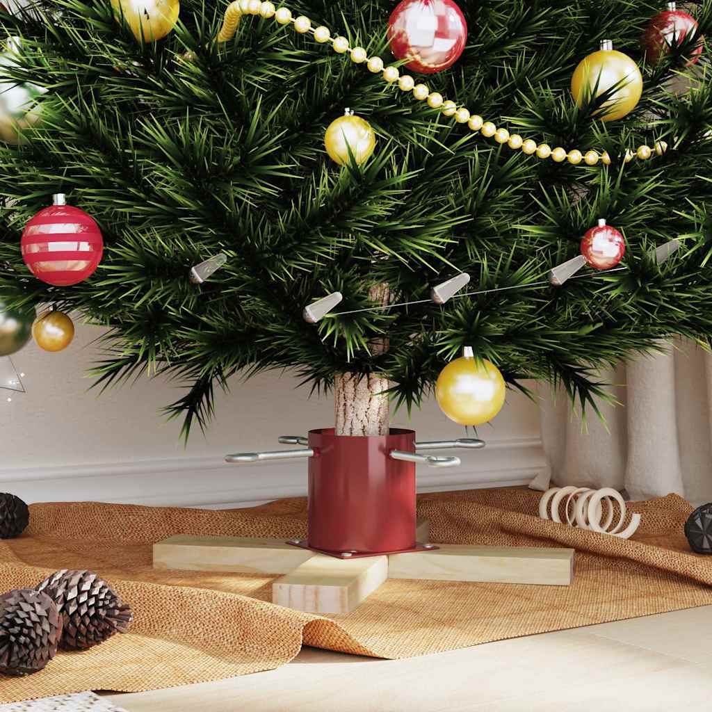 Supporto per Albero di Natale Rosso 50 x 50 x 16 cm