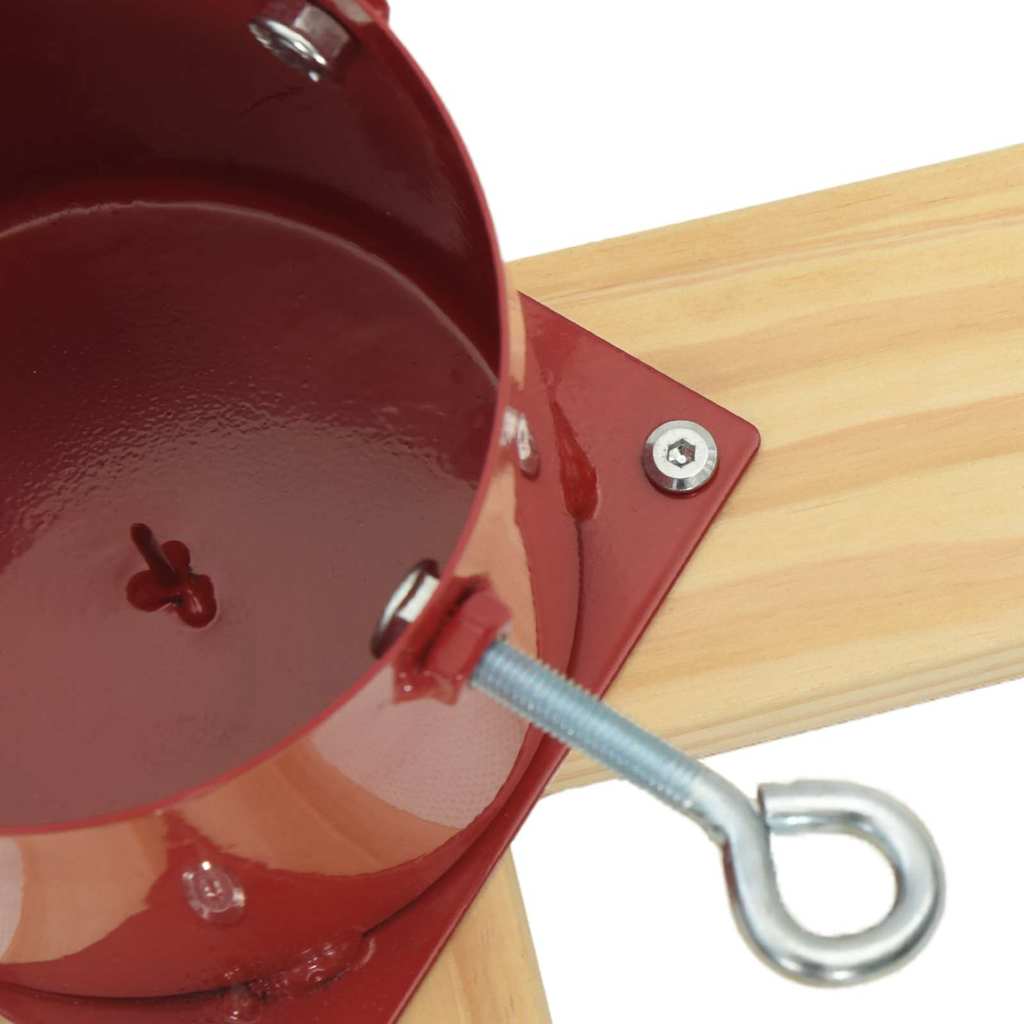 Supporto per Albero di Natale Rosso 50 x 50 x 16 cm