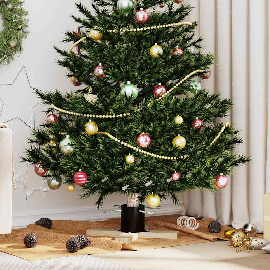 Supporto per Albero di Natale Nero 50 x 50 x 16 cm
