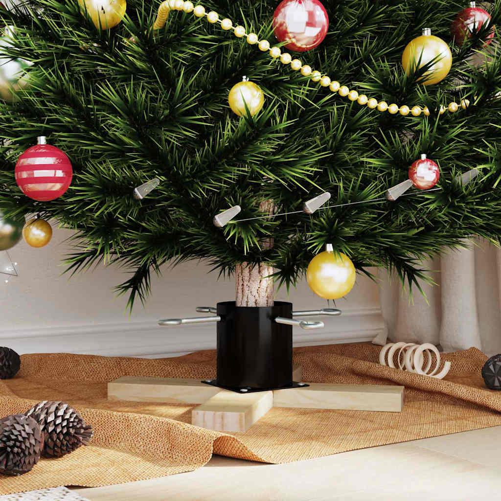 Supporto per Albero di Natale Nero 50 x 50 x 16 cm