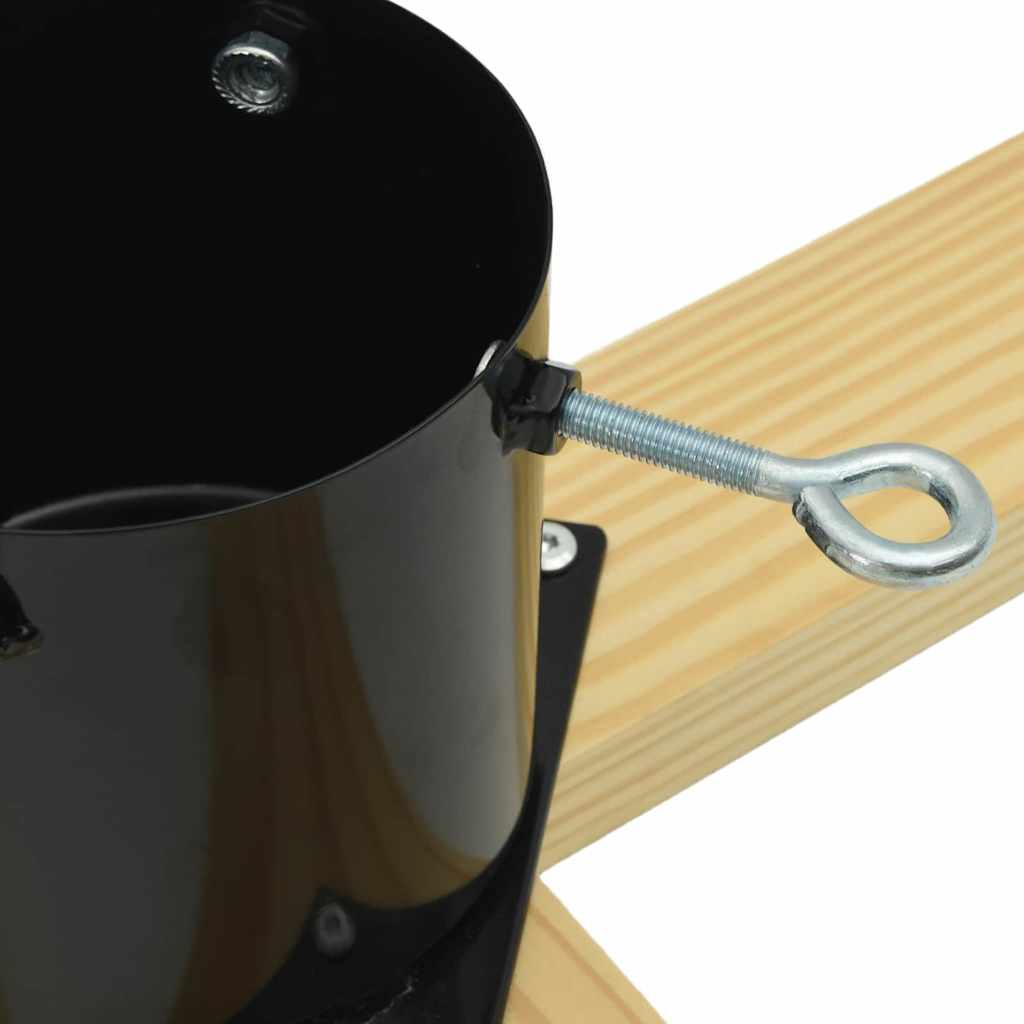 Supporto per Albero di Natale Nero 50 x 50 x 16 cm