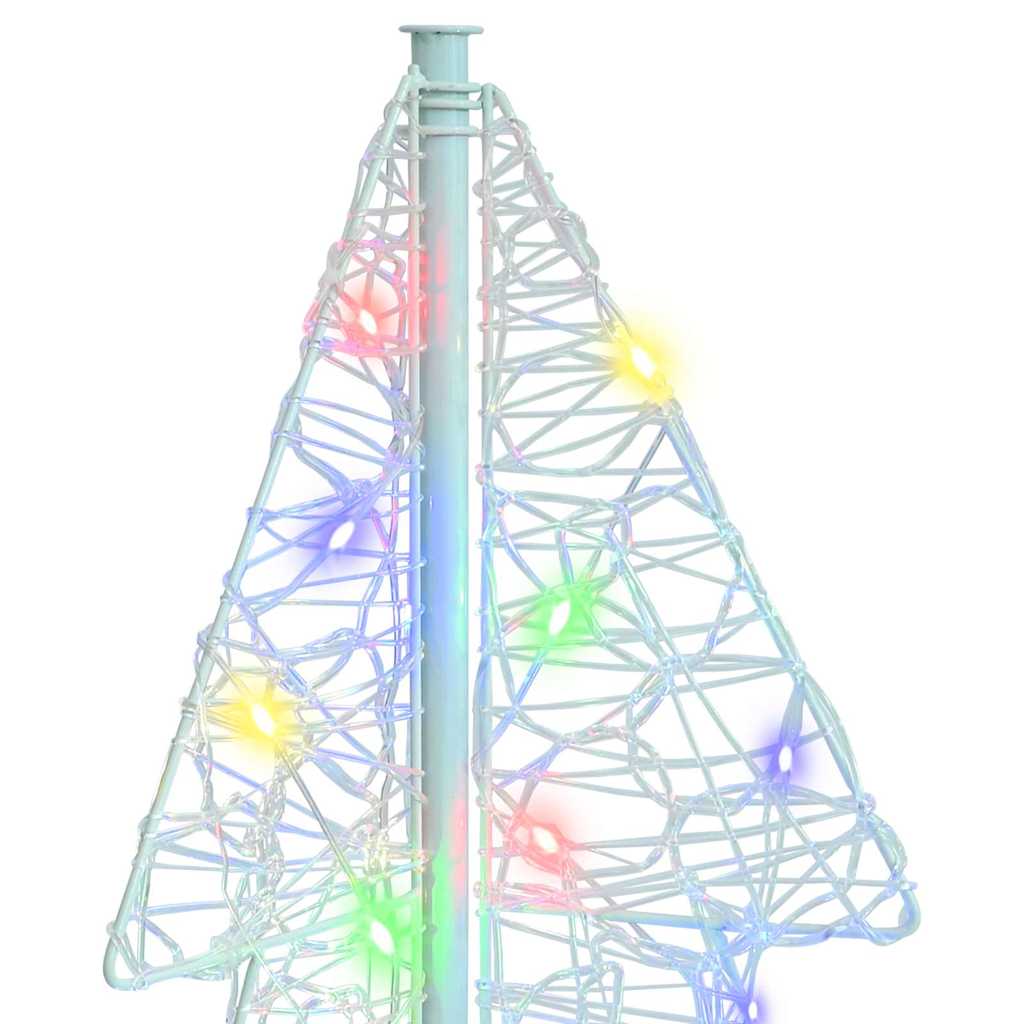 Albero di Natale 100 LED Multicolore 120 cm Acrilico