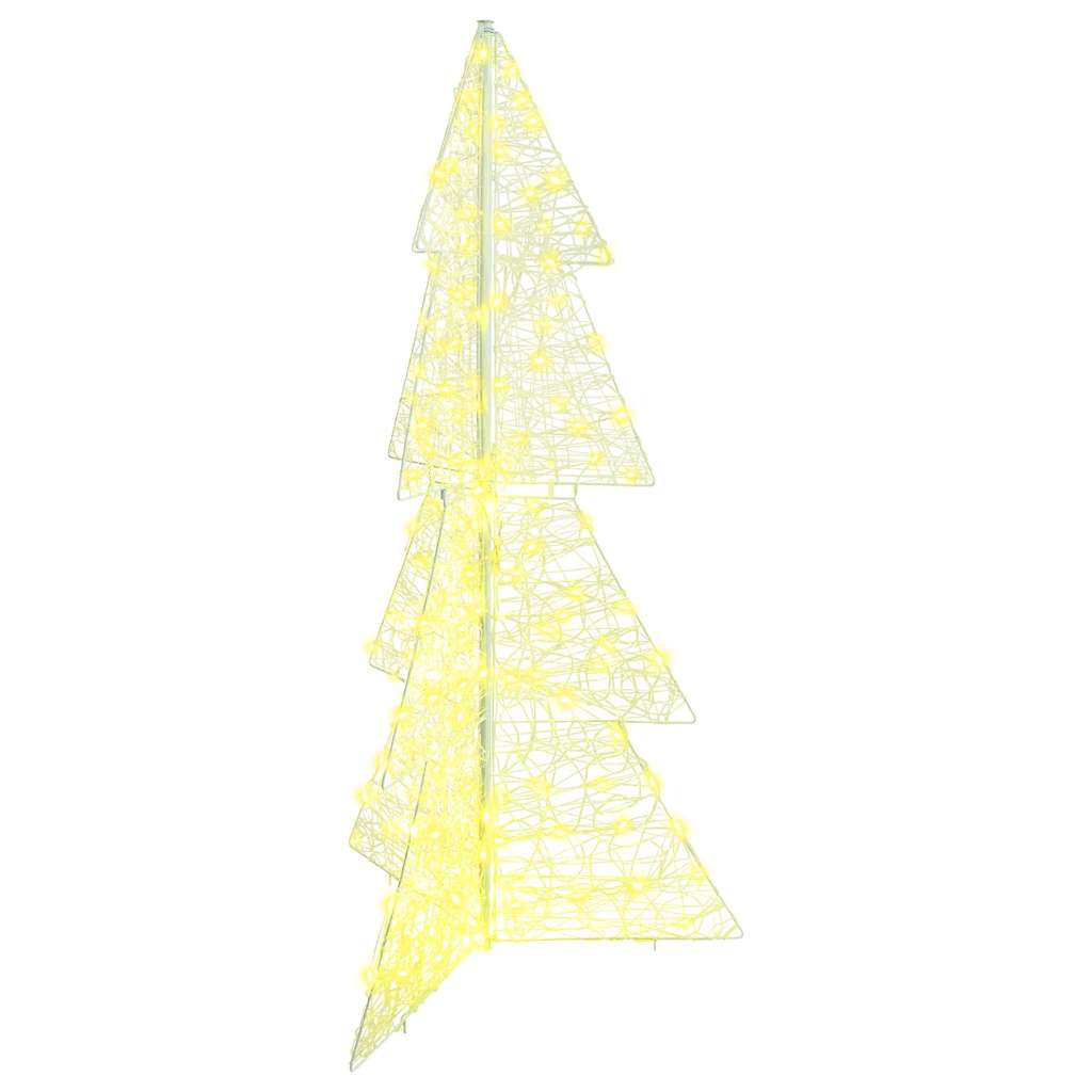 Albero di Natale 160 LED Bianco caldo 150 cm Acrilico