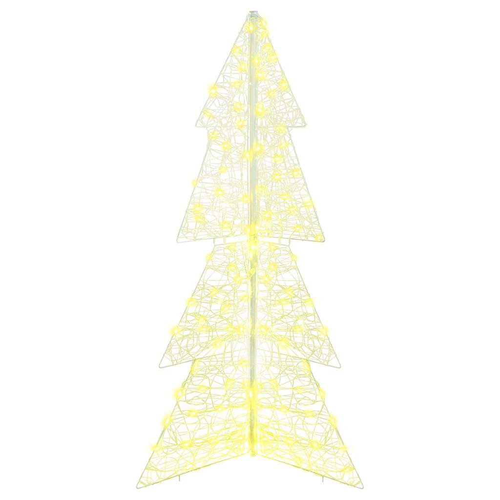 Albero di Natale 160 LED Bianco caldo 150 cm Acrilico