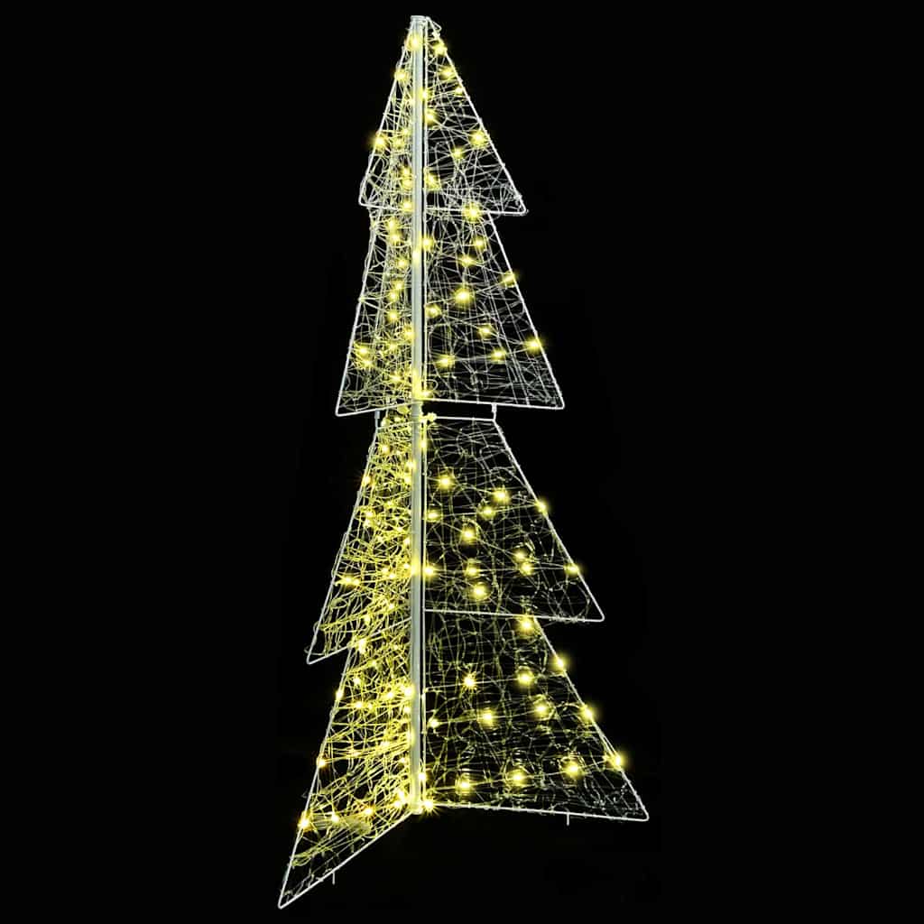 Albero di Natale 160 LED Bianco caldo 150 cm Acrilico