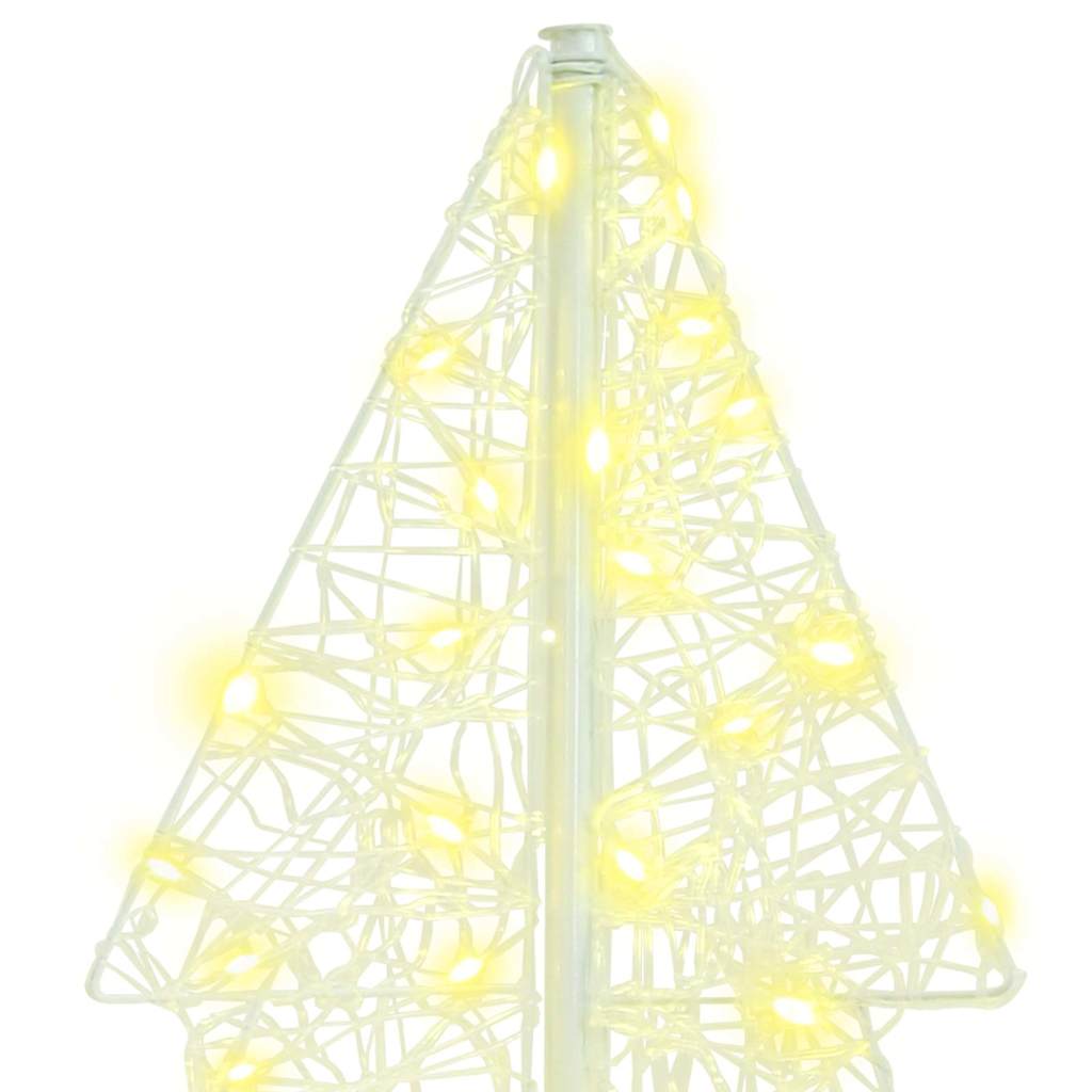 Albero di Natale 160 LED Bianco caldo 150 cm Acrilico