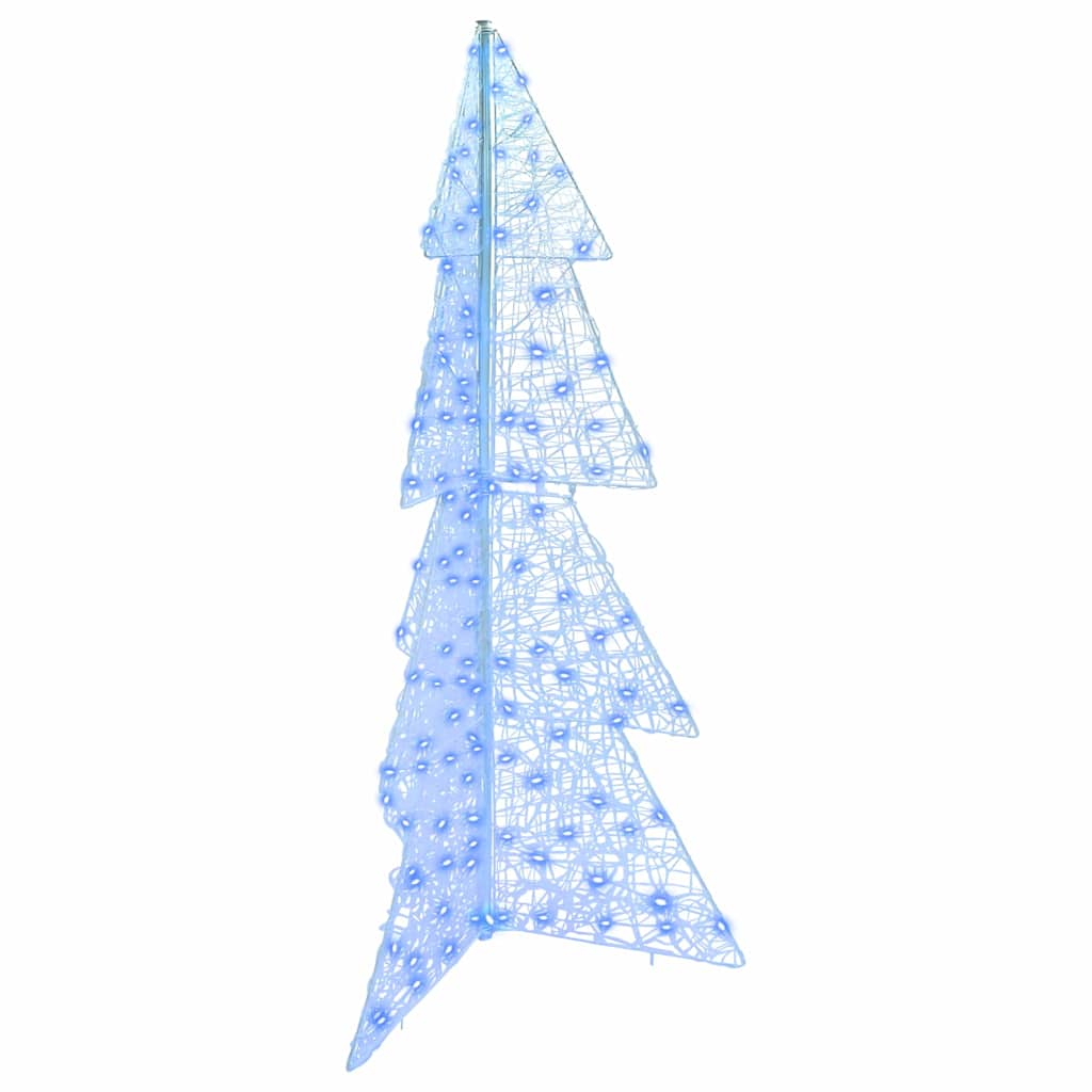 Albero di Natale 160 LED Blu 150 cm Acrilico