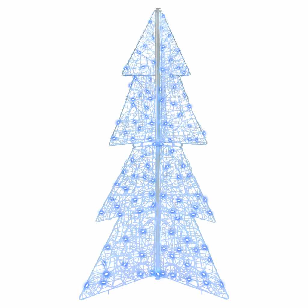 Albero di Natale 160 LED Blu 150 cm Acrilico