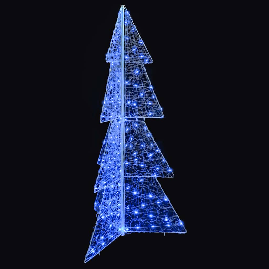 Albero di Natale 160 LED Blu 150 cm Acrilico