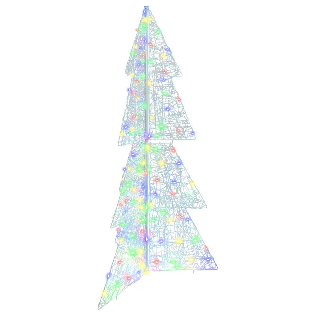 Albero di Natale 160 LED Multicolore 150 cm Acrilico