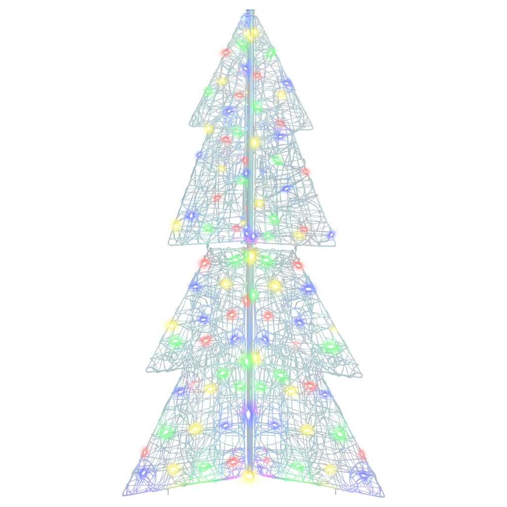 Albero di Natale 160 LED Multicolore 150 cm Acrilico