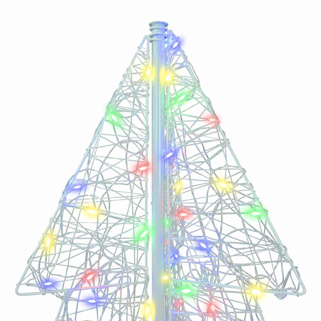 Albero di Natale 160 LED Multicolore 150 cm Acrilico