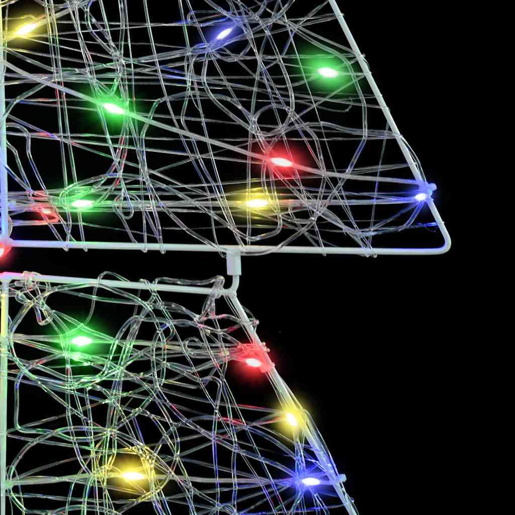 Albero di Natale 160 LED Multicolore 150 cm Acrilico