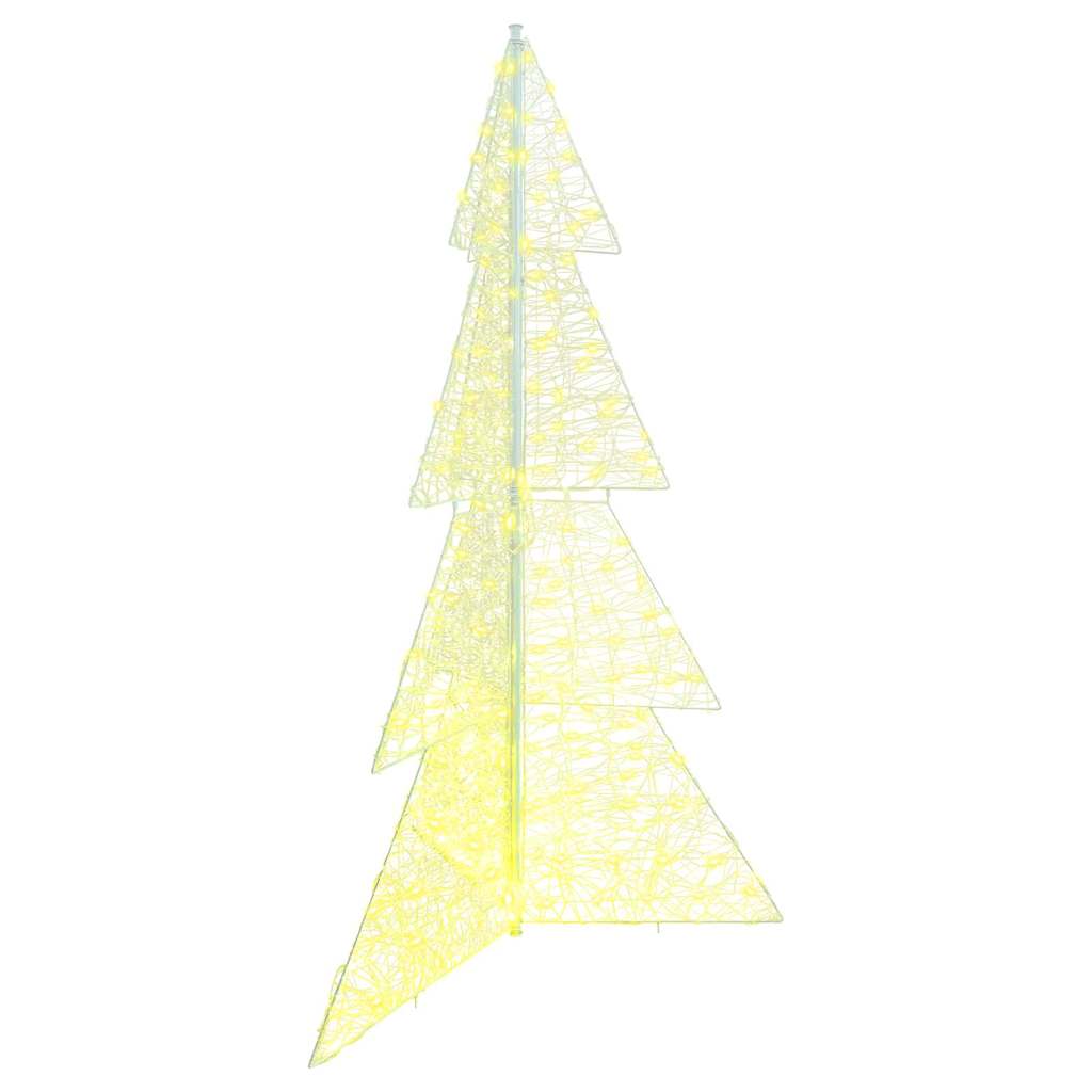 Albero di Natale 240 LED Bianco caldo 180 cm Acrilico