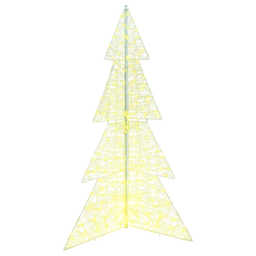 Albero di Natale 240 LED Bianco caldo 180 cm Acrilico