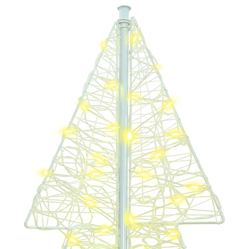 Albero di Natale 240 LED Bianco caldo 180 cm Acrilico