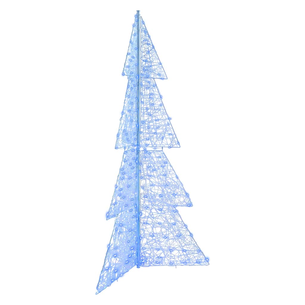 Albero di Natale 240 LED Blu 180 cm Acrilico