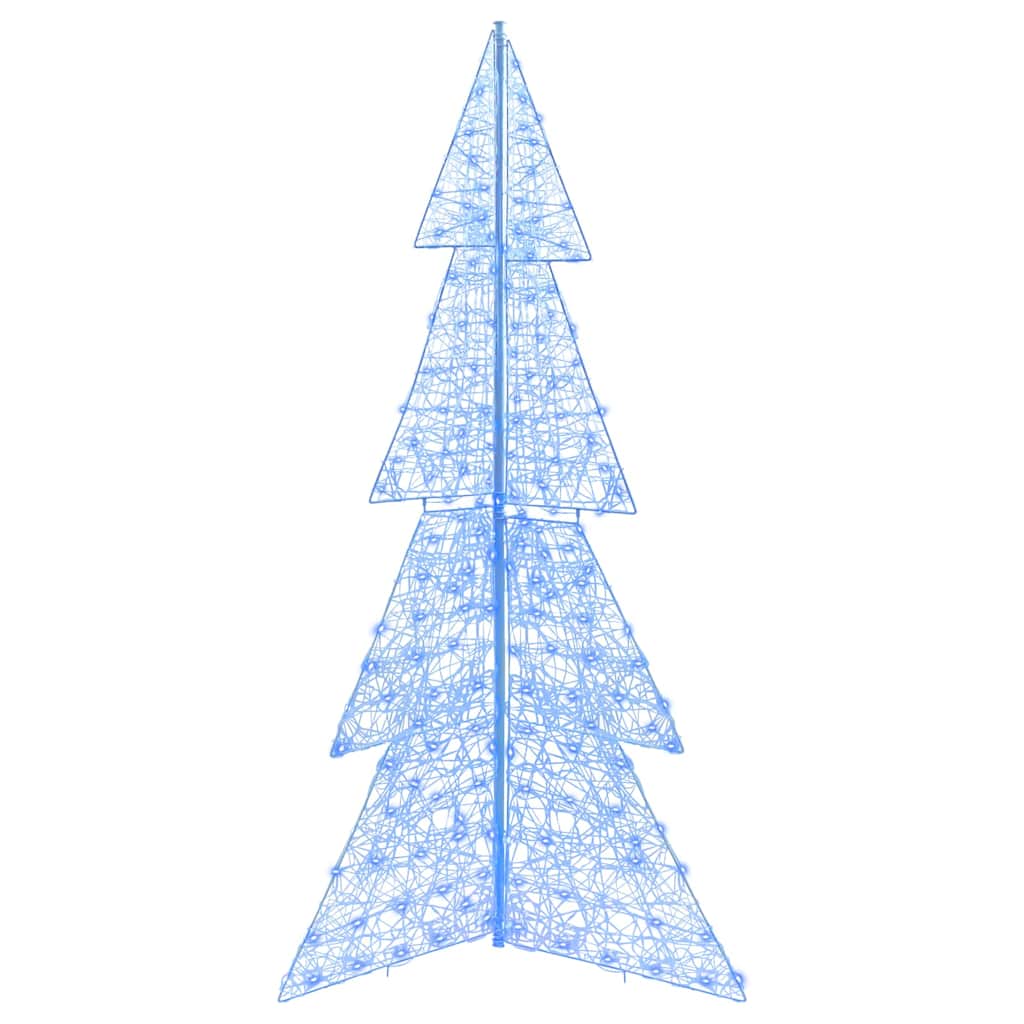 Albero di Natale 240 LED Blu 180 cm Acrilico