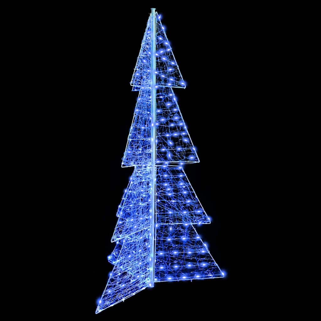 Albero di Natale 240 LED Blu 180 cm Acrilico