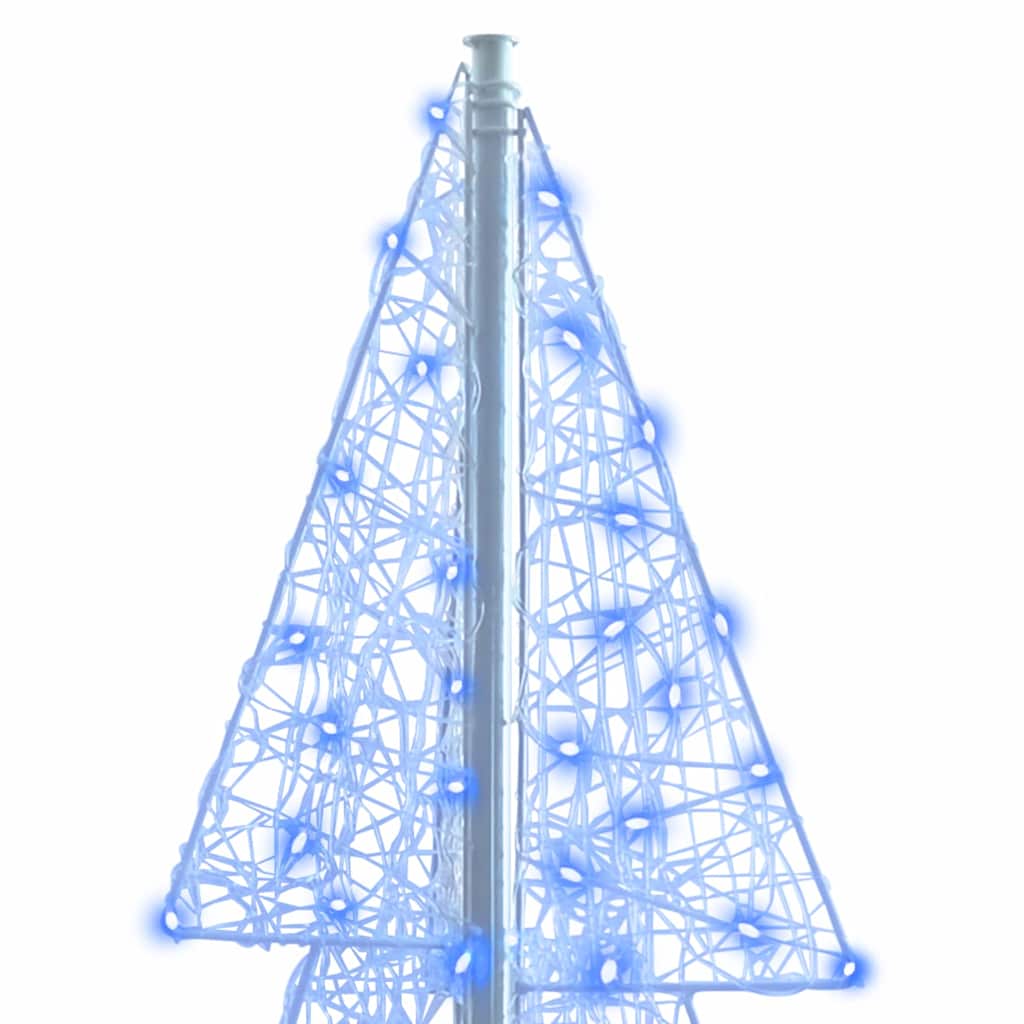 Albero di Natale 240 LED Blu 180 cm Acrilico
