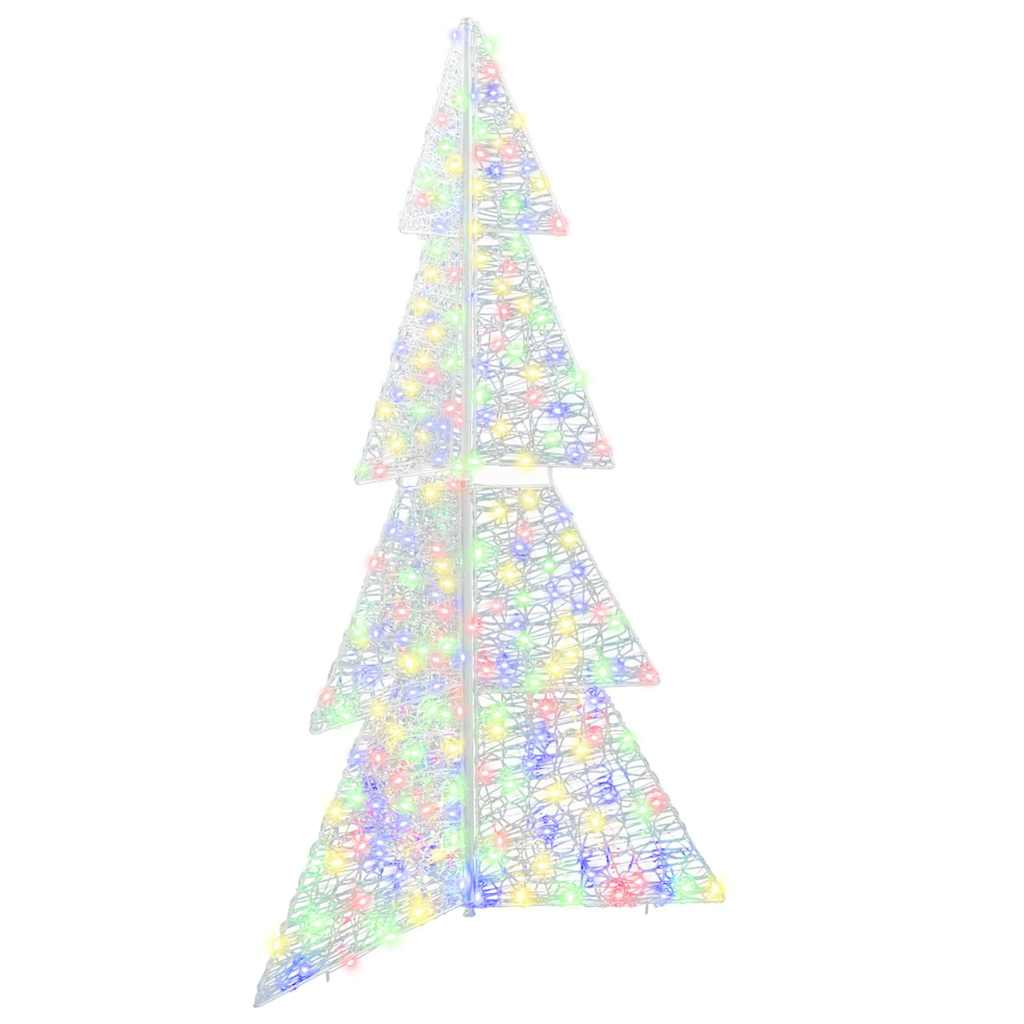 Albero di Natale 240 LED Multicolore 180 cm Acrilico