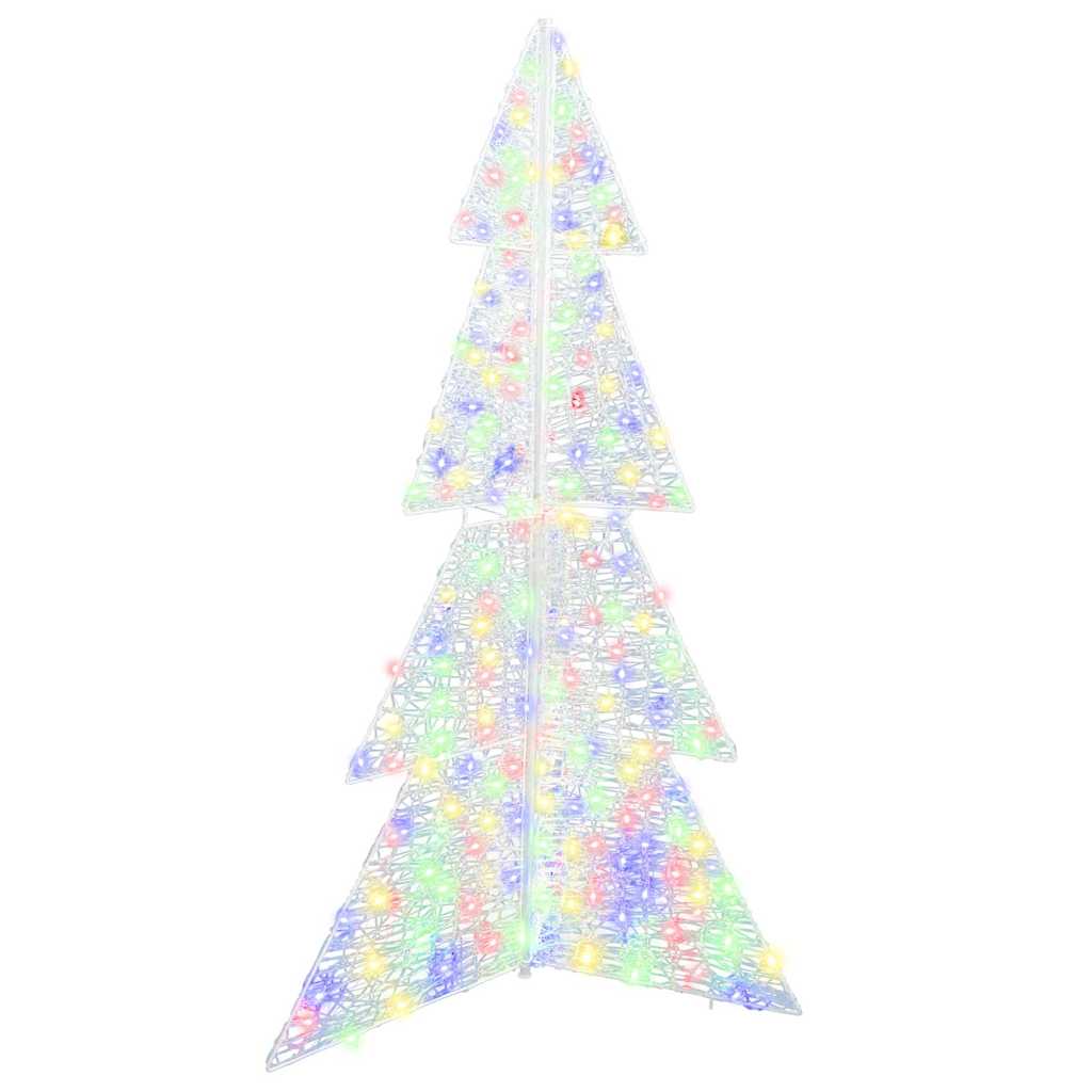 Albero di Natale 240 LED Multicolore 180 cm Acrilico