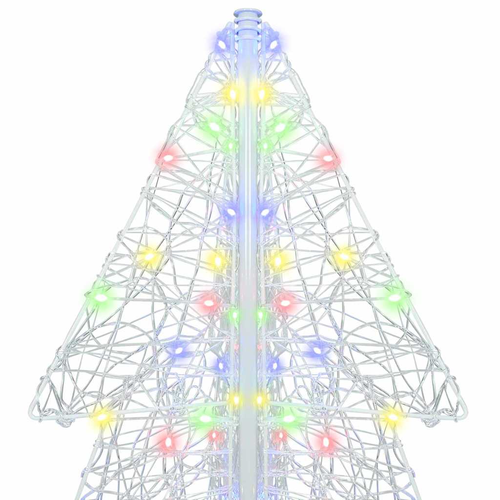Albero di Natale 240 LED Multicolore 180 cm Acrilico