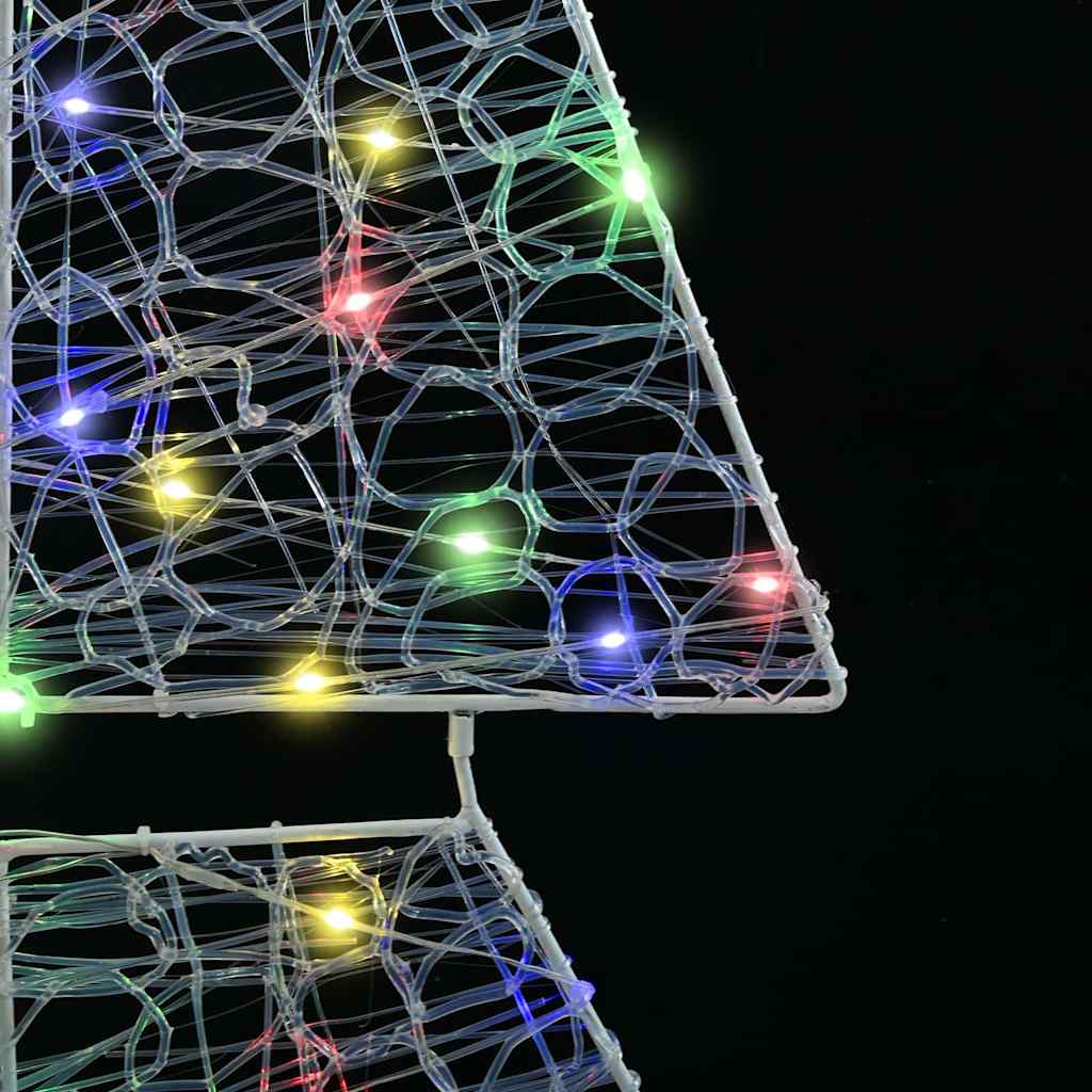 Albero di Natale 240 LED Multicolore 180 cm Acrilico