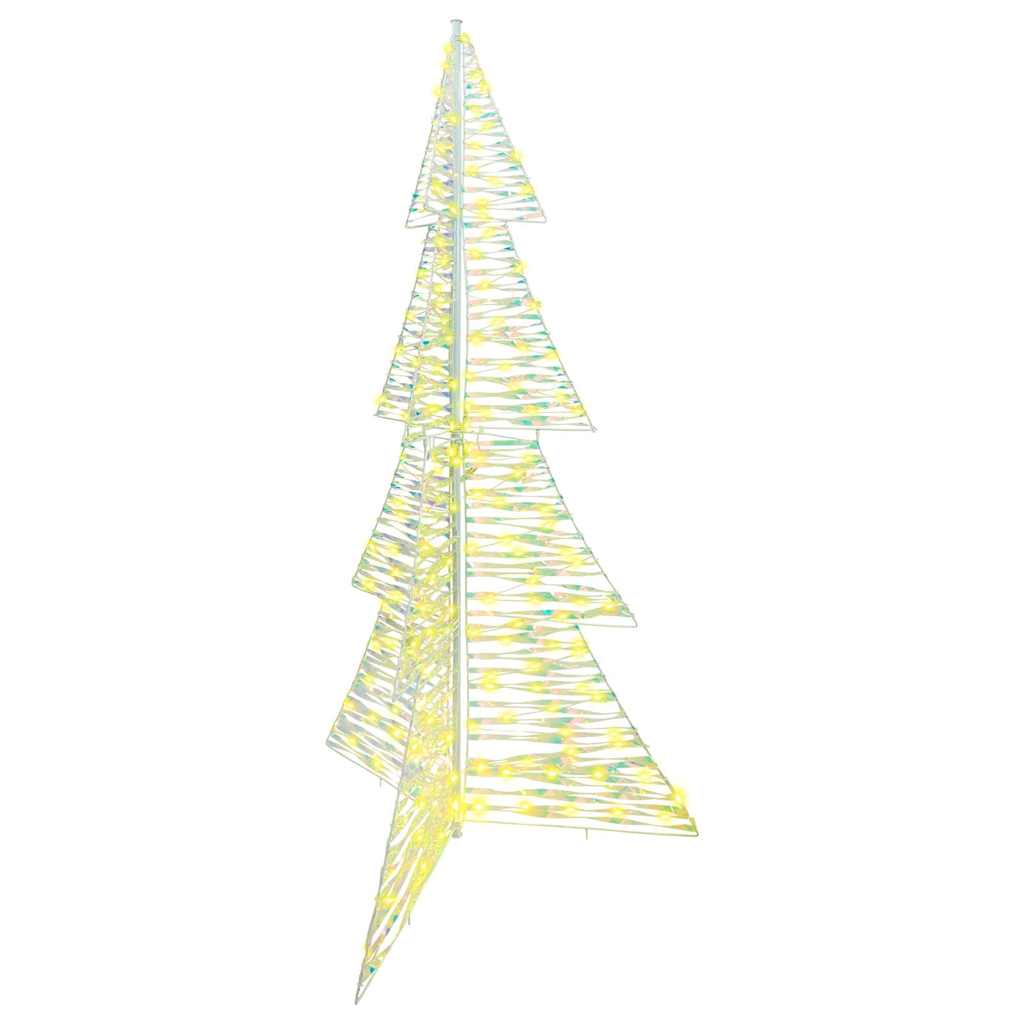 Albero di Natale 240 LED Bianco caldo 180 cm PET