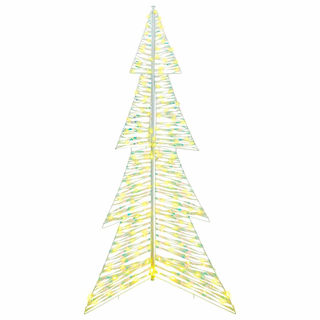 Albero di Natale 240 LED Bianco caldo 180 cm PET