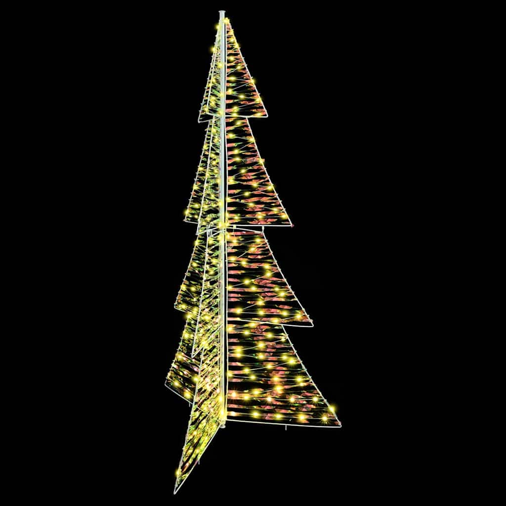 Albero di Natale 240 LED Bianco caldo 180 cm PET
