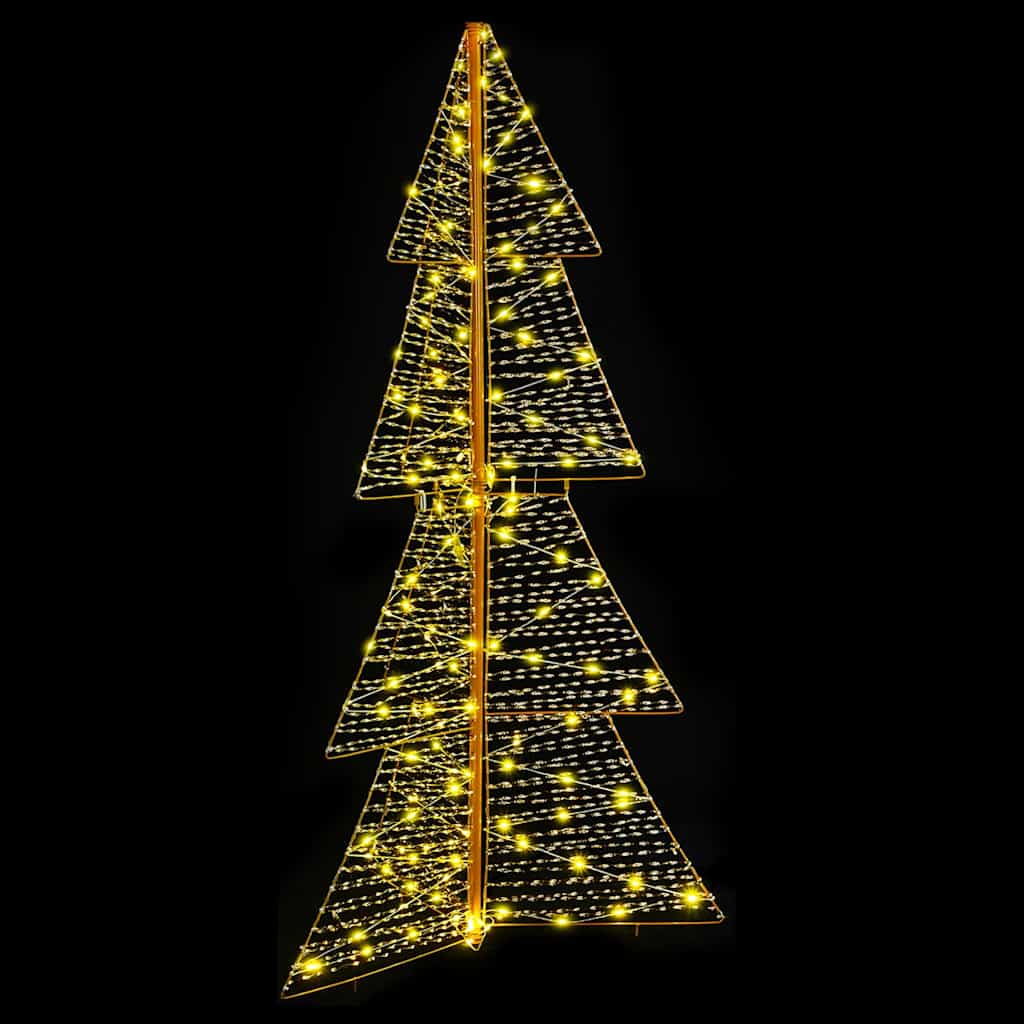 Albero di Natale 160 LED Bianco caldo 150 cm PET