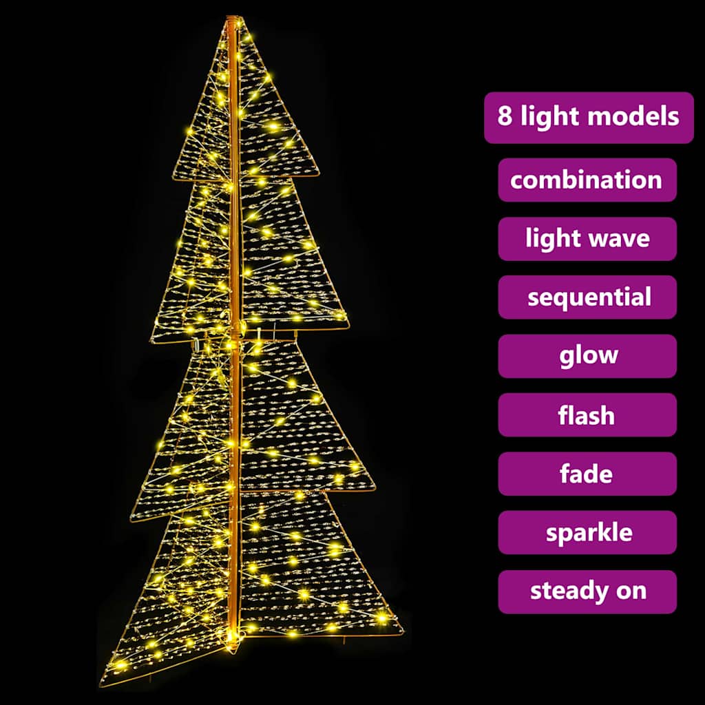 Albero di Natale 160 LED Bianco caldo 150 cm PET