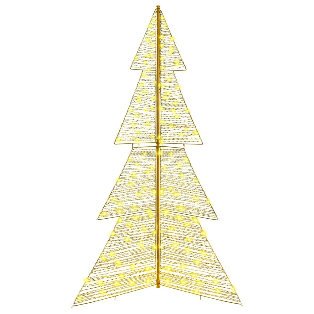 Albero di Natale 240 LED Bianco caldo 180 cm PET