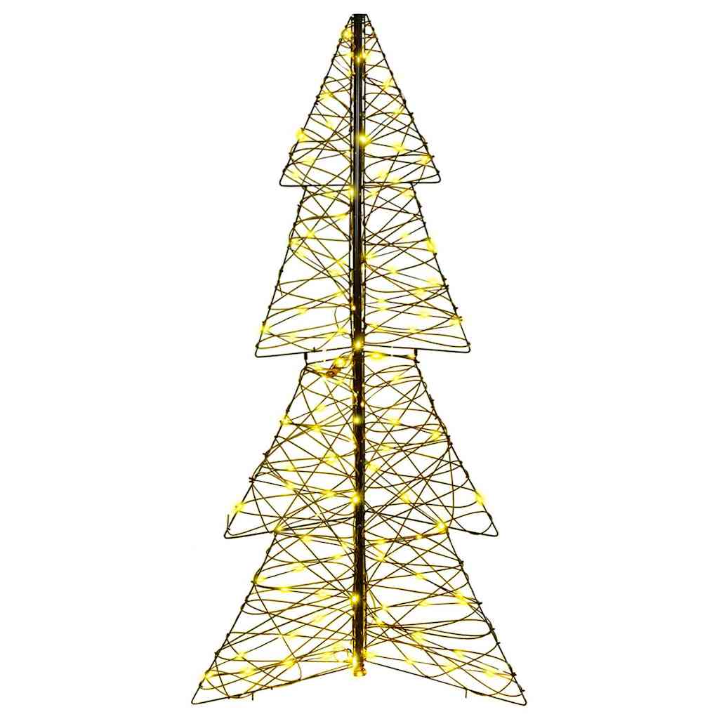 Albero di Natale 160 LED Bianco caldo 150 cm Rattan