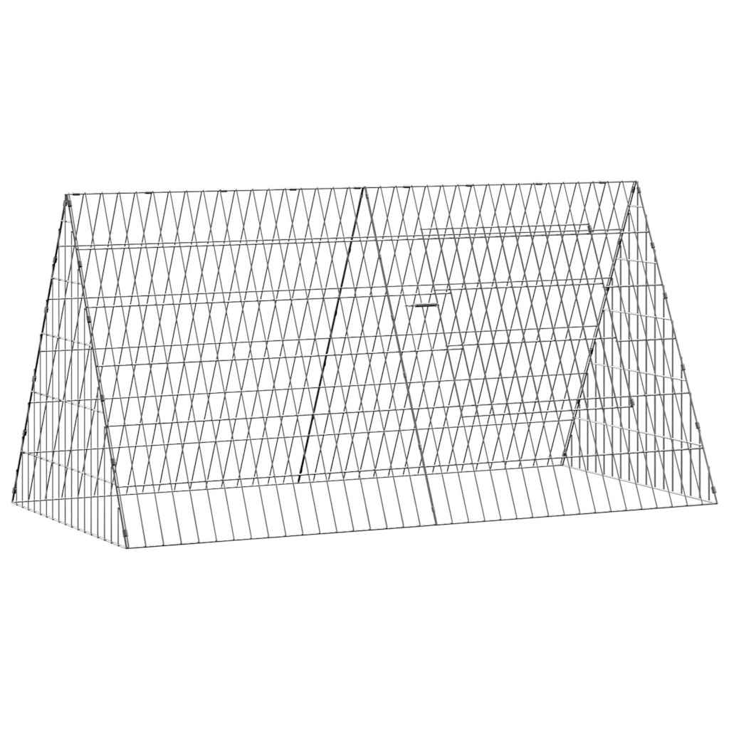 Gabbia per Conigli Argento 110 x 55 x 55 cm Acciaio zincato