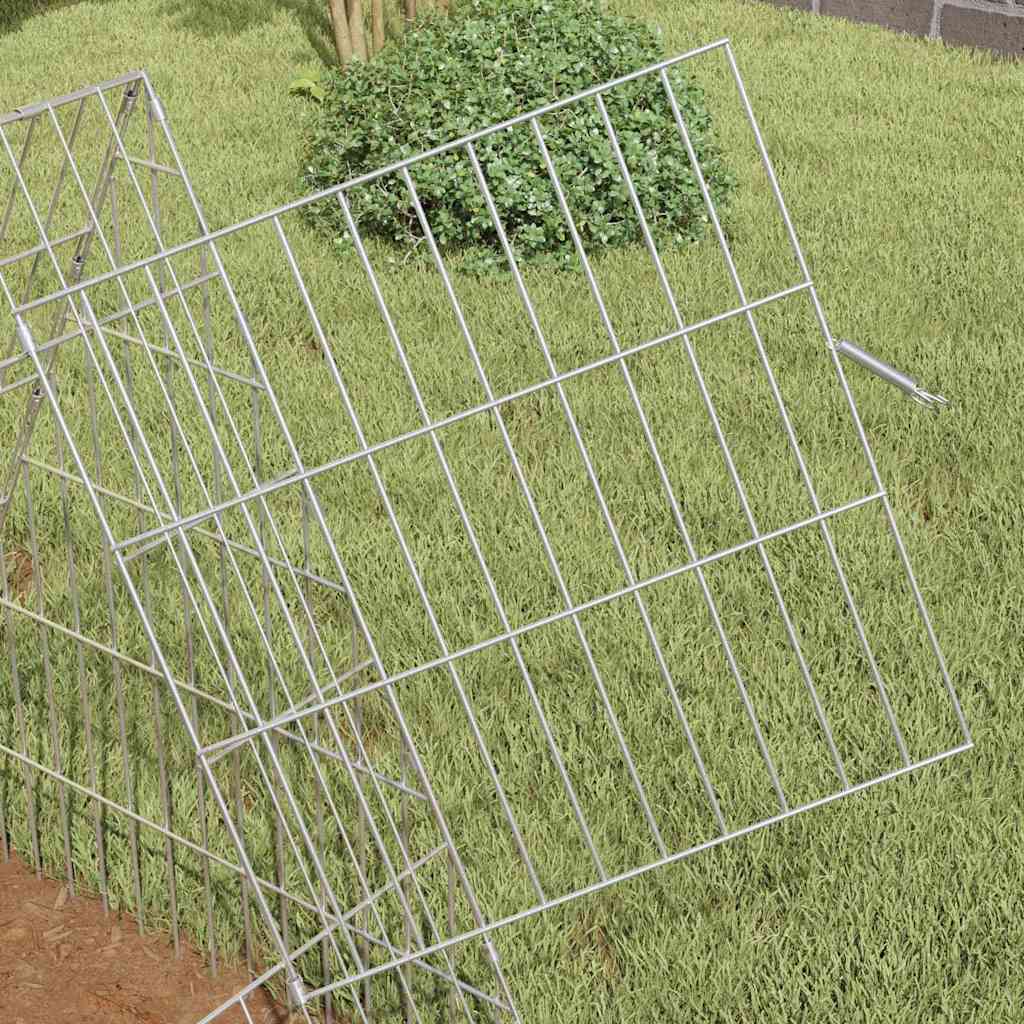 Gabbia per Conigli Argento 110 x 55 x 55 cm Acciaio zincato