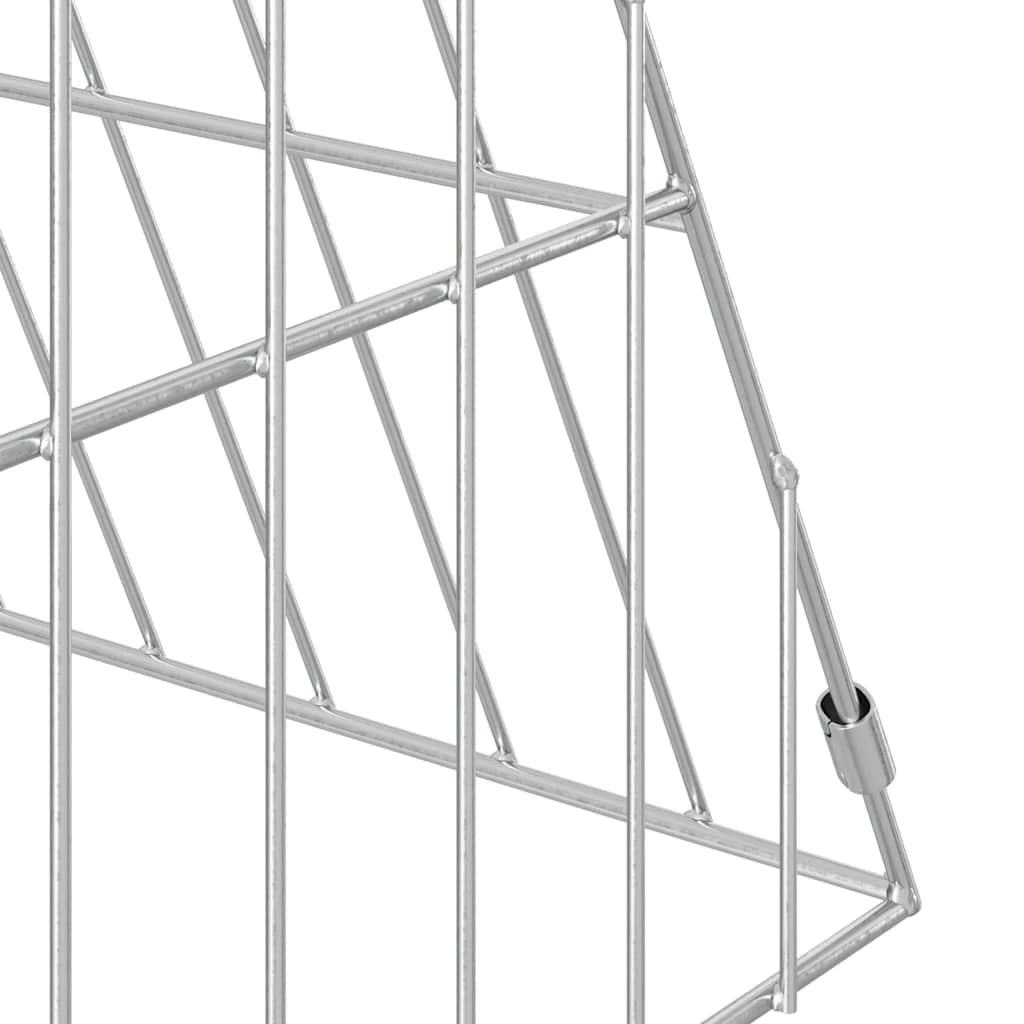 Gabbia per Conigli Argento 110 x 55 x 55 cm Acciaio zincato