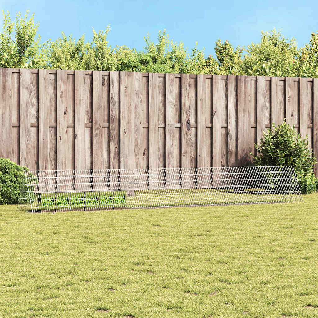 Gabbia per Conigli Argento 430 x 55 x 55 cm Acciaio zincato