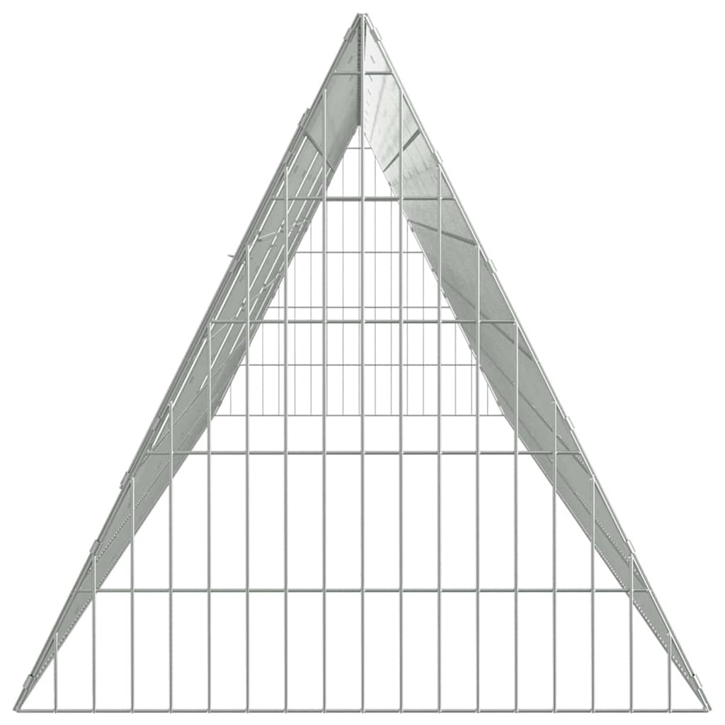 Gabbia per Conigli Argento 430 x 55 x 55 cm Acciaio zincato