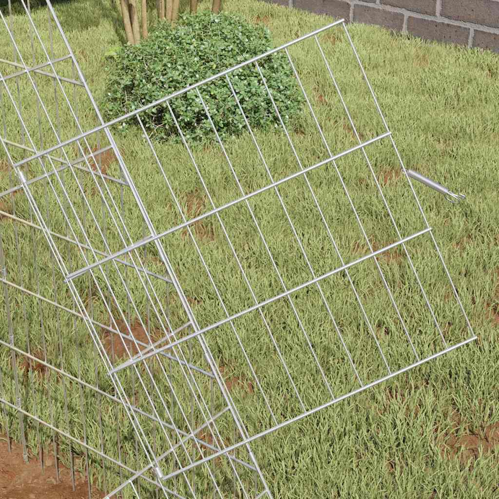 Gabbia per Conigli Argento 110 x 100 x 85 cm Acciaio zincato