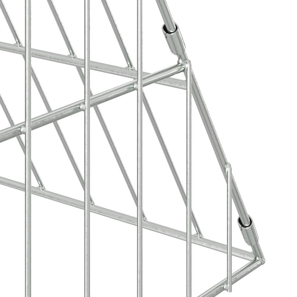 Gabbia per Conigli Argento 110 x 100 x 85 cm Acciaio zincato