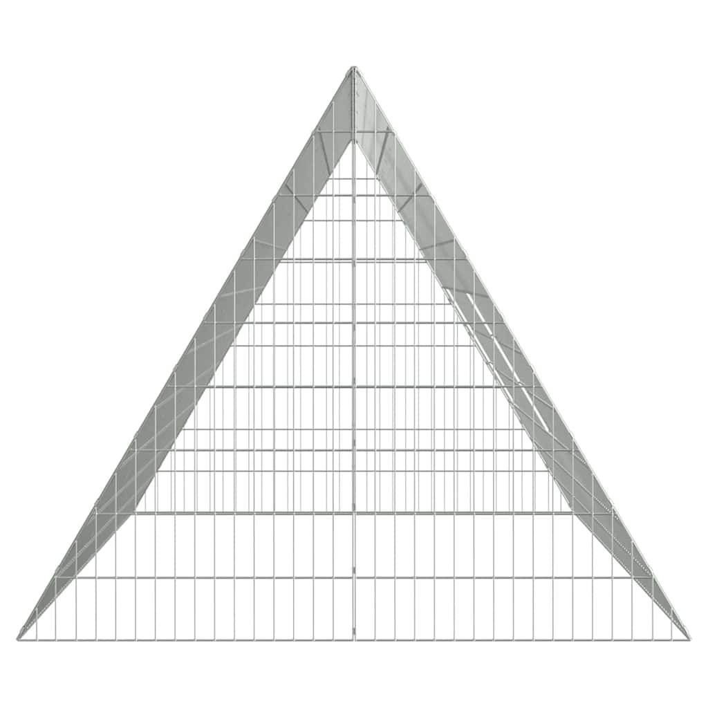 Gabbia per Conigli Argento 215 x 100 x 85 cm Acciaio zincato