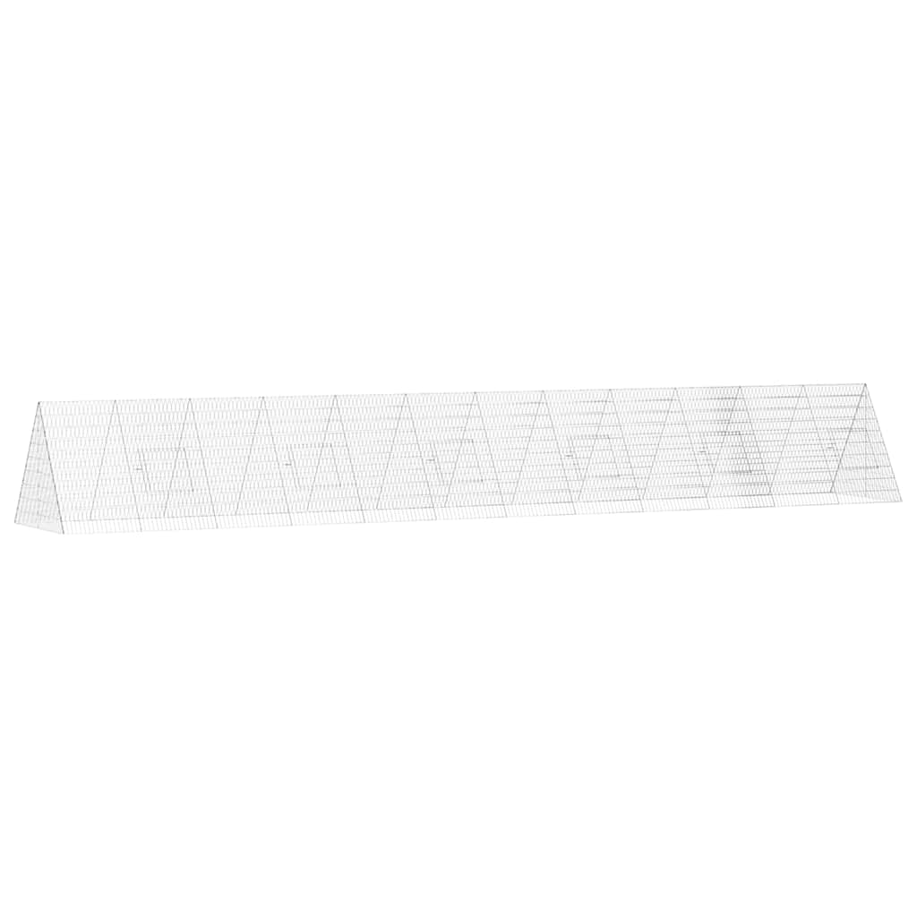 Gabbia per Conigli Argento 650 x 100 x 85 cm Acciaio zincato
